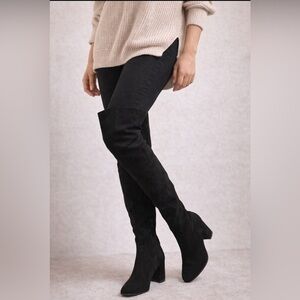 Steve Madden Black Over the Knee Boots